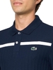 Áo Polo Lacoste Nam Chính hãng - Ultra Dry Badge Accent - Màu navy | JapanSport DH8960-51-525