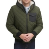 Áo Khoác Levi's Chính Hãng - Diamond Quilted Sherpa Lined Bomber - Màu Xanh | JapanSport LM1RN592-olv