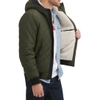 Áo Khoác Levi's Chính Hãng - Diamond Quilted Sherpa Lined Bomber - Màu Xanh | JapanSport LM1RN592-olv
