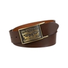 Thắt Lưng Levi's Chính Hãng - Leather Belt with Plaque Buckl (30-32) - Màu Nâu | JapanSport 11LV0253-200