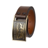 Thắt Lưng Levi's Chính Hãng - Leather Belt with Plaque Buckl (30-32) - Màu Nâu | JapanSport 11LV0253-200