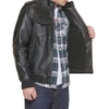 Áo Khoác da Levi's Chính Hãng - Men's Faux Leather 2-Pocket Sherpa Lined Jacket - Màu Nâu | JapanSport LM3RU805-blk