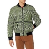 Áo Khoác Levi's Chính Hãng -  Quilted Utility Bomber Jacket with Olive Bandana Print - Màu Olive | JapanSport LM1MP936-olm