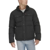 Áo Khoác Levi's Nam Chính Hãng - Quilted Mixed Media Shirttail Work Wear Puffer Jacket - Màu Đen | JapanSport LM2RP184-blk