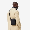 Túi đeo chéo Lacoste Chính hãng - Classic Crossbody Bag with Piqué Effect - Đen | JapanSport NH4422HC-000