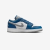 Giày Nike Nam Chính Hãng - Air Jordan 1 Low GS 'True Blue Cement' - Xanh | JapanSport 553560-412