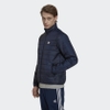Áo Khoác lông vũ Nam Chính Hãng - Paddaed Stand Collar Puffer Jacket - Navy | JapanSport HL9215