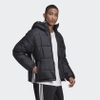 Áo Adidas Chính Hãng - PADDED HOODED PUFFER JACKET - Đen | JapanSport GE1291