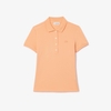Áo Polo Lacoste nữ Chính hãng - L.12.D Slim Fit Stretch Petit Piqué - Màu Cam | JapanSport PF5462-51-IXY