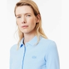 Áo Polo Lacoste Chính hãng - Women's Slim Fit L.12.D Stretch Mini Piqué Polo - Màu Xanh | JapanSport PF5464-51-HBP