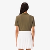 Áo Polo Lacoste Chính hãng - Slim Fit Heat Regulating Golf Polo Shirt - Màu Olive | JapanSport PF8631-51-E9F