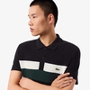 Áo Polo Lacoste Nam Chính hãng - Regular Fit Colorblock Petit Piqué Polo - Màu Đen/Trắng/Xanh | JapanSport PH5918-51-6XH