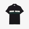 Áo Polo Lacoste Nam Chính hãng - Regular Fit Colorblock Petit Piqué Polo - Màu Đen/Trắng/Xanh | JapanSport PH5918-51-6XH