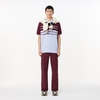 Áo Polo Lacoste Chính hãng - French Made Original L.12.12 Striped Polo Shirt- Màu Đỏ/Xanh | JapanSport PH8135-51-IT6