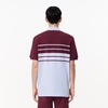 Áo Polo Lacoste Chính hãng - French Made Original L.12.12 Striped Polo Shirt- Màu Đỏ/Xanh | JapanSport PH8135-51-IT6
