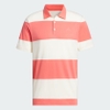 Áo Polo Adidas Nam Chính Hãng - RUGBY STRIPED POLO SHIRT COLORBLOCK - Trắng/Cam | JapanSport IU4357