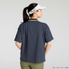 Áo Polo Puma Nữ Chính Hãng - Women's short-sleeved polo shirt in FOG Rib Color- Màu Xám | JapanSport 633352-01