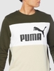 Áo Puma Chính hãng - ESS + BLOCK Crew - Nam - Xanh/Trắng | JapanSport 849561_64