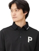 Áo Polo Puma chính hãng - Stretch Kanoko P Logo - Nam - Màu đen | JapanSport 627602-01