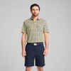 Áo Polo Puma Chính Hãng - Golf PUMA x PTC Tile Short-Sleeve Polo Shirt - Màu Vàng | JapanSport 630033-01