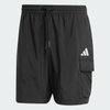 Quần Short Adidas Nam Chính Hãng - Essentials Small Logo Cargo Chelsea - Màu Đen | JapanSport JF3530
