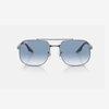 Kính Ray-Ban Chính hãng - Aviator - Sunglasses in Polished Gunmetal and Blue - ORB3699 004 59mm - Nam | JapanSport