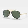 Kính Ray-ban Chính hãng - Blaze Aviator Sunglasses in Gold and Green | JapanSport 0RB3584N-61