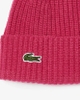 Mũ Lacoste Chính Hãng - Women's Ribbed Cashmere Beanie - Màu Hồng | JapanSport RB0805-51-SQI