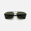 Kính Ray-Ban Chính hãng - RB3687 002/31 Sunglasses in Black and Green - 58mm - Màu Đen | JapanSport