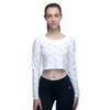 Áo Reebok Nữ Chính Hãng - Long Sleeved Classics Crop - White | JapanSport - CF3148