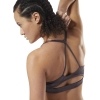 Áo Bra Reebok Chính Hãng - Reebok Tri Back Bra - Nâu | Japansport D95065