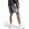 Quần Short Adidas Chính Hãng - Essentials Fleece 3-Stripes Shorts Dark Grey Heather - Màu Xám | JapanSport IJ6486
