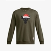 Áo Khoác Under Armour Chính Hãng - Project Rock Believe Crew Neck Sweatshirt - Màu Olive | JapanSport 6003007-390