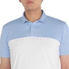 Áo Polo Mizuno Chính Hãng - Solar Cut Short Sleeve Shirt - Nam - Màu Trắng/Xanh | JapanSport E2MAB001-28