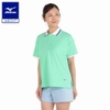 Áo Polo Mizuno Nữ Chính Hãng - Women's Short-sleeved Polo Shirt - Màu Xanh| JapanSport E2MAC207-30