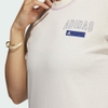 Áo Phông Adidas Nữ Chính Hãng - Sports Statement Short Sleeve T-Shirt - Kem | JapanSport IC1647