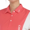 Áo Polo Mizuno Nữ Chính Hãng - Golf Wear Solar Cut Ice Touch Frill Tail Short - Màu Hồng Trắng | JapanSport E2MAC206-64