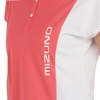 Áo Polo Mizuno Nữ Chính Hãng - Golf Wear Solar Cut Ice Touch Frill Tail Short - Màu Hồng Trắng | JapanSport E2MAC206-64