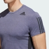 Áo Phông Adidas Nam Chính Hãng - T-shirt HEAT.RDY 3-Stripes Violet - Tím | JapanSport H16865