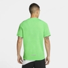 Áo Nike Nam Chính Hãng - T-shirt Running Men's Short Sleeve Rise - Xanh | JapaSport DA1489-300