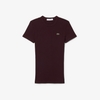 Áo Phông Lacoste nữ Chính hãng - Slim Fit Ribbed Cotton T-shirt - Màu Nâu | JapanSport TF5538-51-3KE