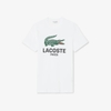 Áo phông Lacoste Chính hãng - Printed Cotton T-Shirt - Màu Trắng | JapanSport TH5634-51-001
