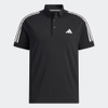 Áo Polo Adidas Nam Chính Hãng - Three-stripes Short-Sleeved Stretch Button-Down - Đen | JapanSport HT6862