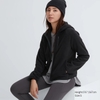 Áo Khoác Uniqlo Chính hãng - Light Fleece Full-Zip Hoodie - Đen | JapanSport 467914-09