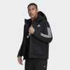 Áo Khoác Adidas Chính hãng - UTILITAS 3-STRIPES HOODED - Đen Nam | JapanSport GT1688