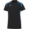 Áo Phông Mizuno Chính Hãng - Dry Aeroflow - Màu Đen/ Xanh | JapanSport V2MA2113-92
