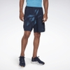 Quần Reebok Chính Hãng - Workout Ready Allover Print Shorts - Navy | JapanSport GJ0841