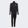 Bộ thể thao Adidas Chính hãng - Primegreen Essentials 3-Stripes Track Suit - Đen | JapanSport GK9651