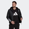 Áo Khoác Adidas Chính Hãng - ITAVIC 3-STRIPES LIGHT HOODED JACKET - Đen | JapanSport GT1681