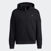 Áo Khoác Adidas Nam Chính Hãng - Wording Full Zip Hoodie - Đen | JapanSport GT6355